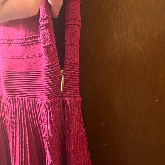 Ted Baker London Dilpree Fuchsia Off the Shoulder Knit Dress - Picture 7 of 11